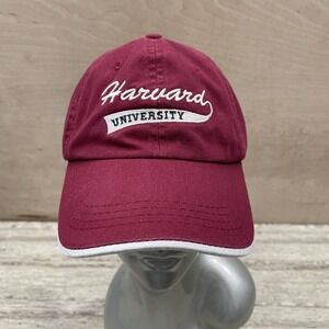 Harvard University Hat Women's Baseball Cap Burgundy Strapback‎